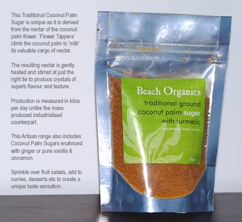 Ground Coconut Palm Sugar with TURMERIC