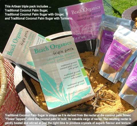 "Triple Pack" Traditional Ground Coconut Palm Sugar